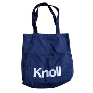Knoll Navy Blue Canvas Tote